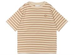 THE NEW Nero t-shirt indian tan striped  